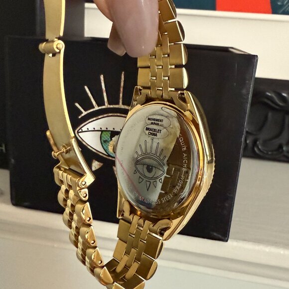 SOLD* NWT Timex X Jacquie Aiche Tribe Eye Blue Dial 36mm Watch - Picture 13 of 14